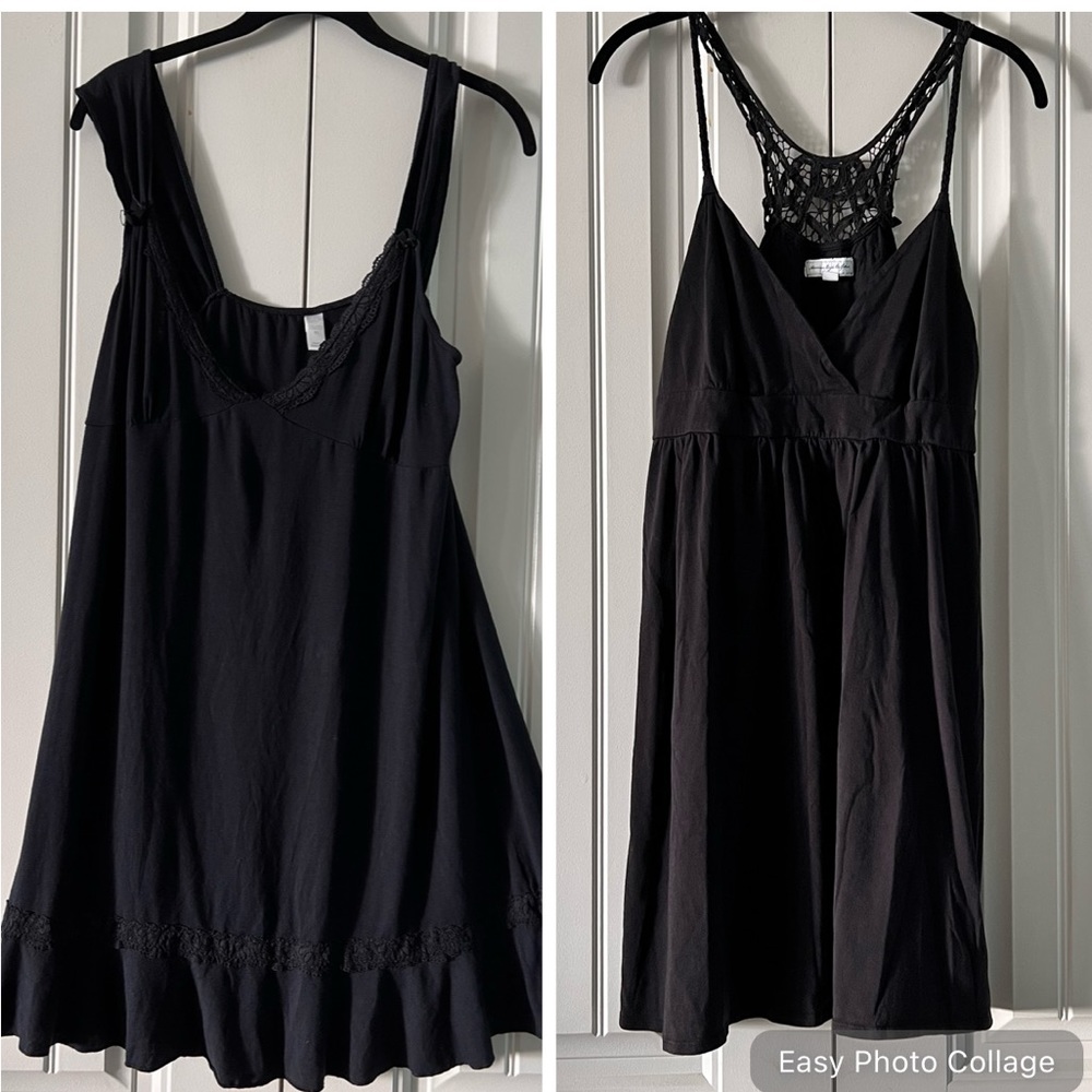Black Sleepwear Nightgown Lot Sleep Dress Pajama XL